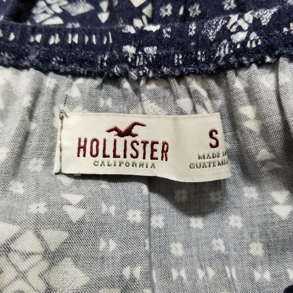 Hollister jumpsuit Small strapless geometric Aztec tribal print ruffle boho - Picture 8 of 12